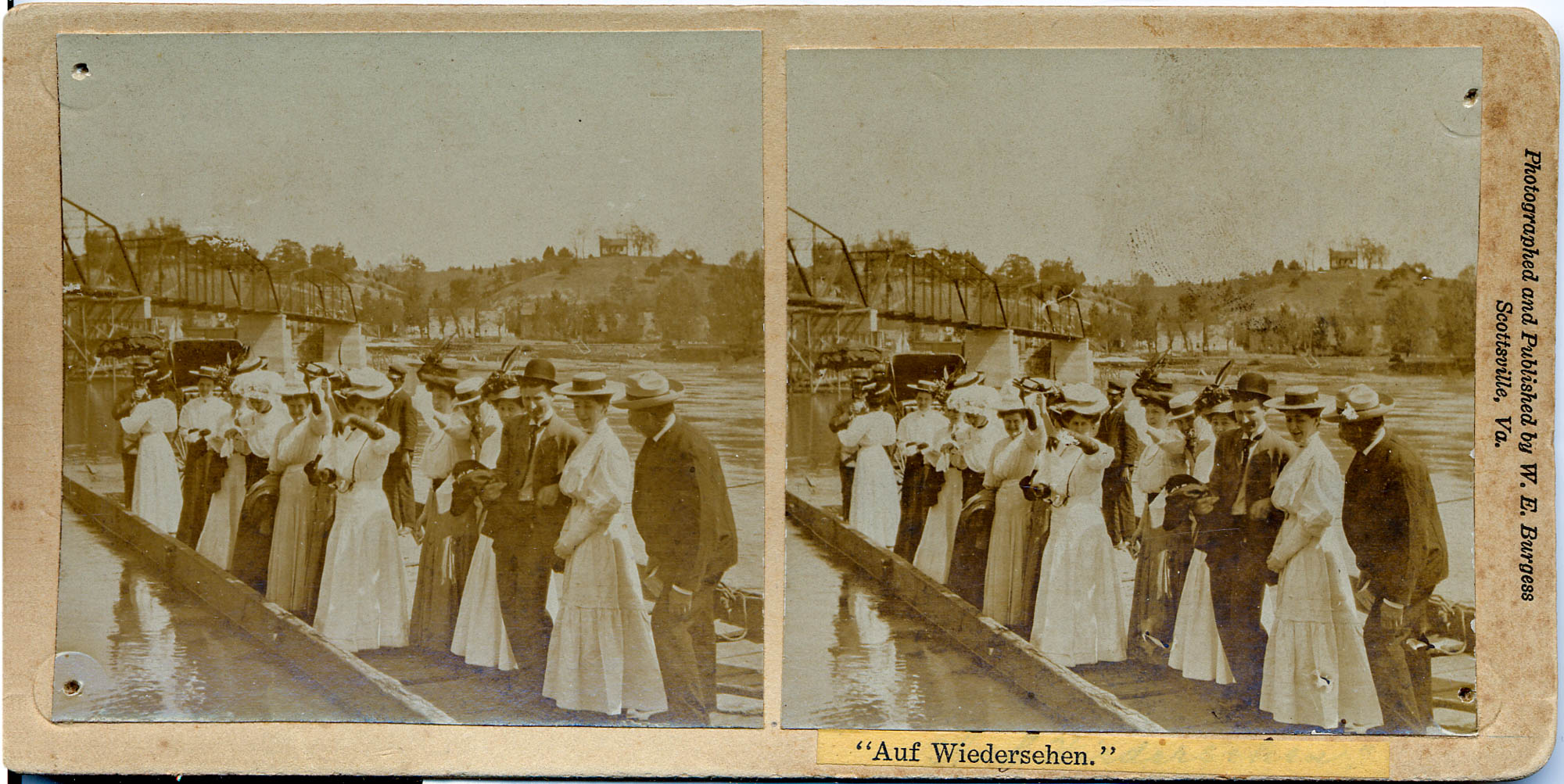 Last Crossing of the Scottsville Ferry – 1907